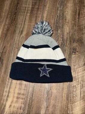 Dallas Cowboy’s NFL Pom Beanie - Navy & Gray